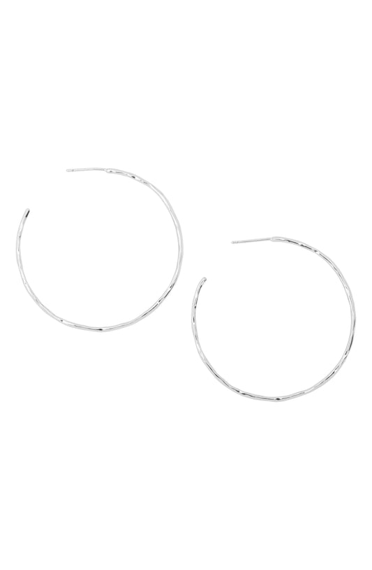 Taner Hoop Earrings - Silver