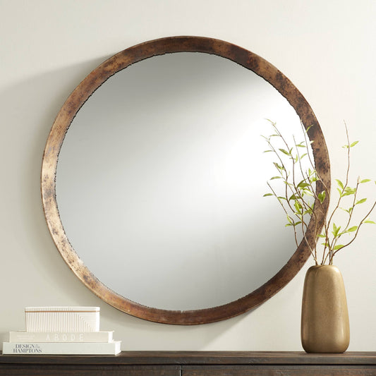 Tortin Jagged Edge 34" Round Wall Mirror