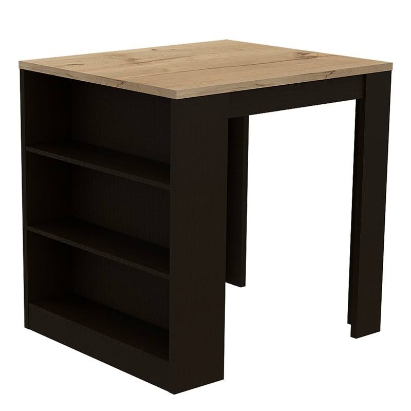 Tanna Kitchen Island In Black-Pine