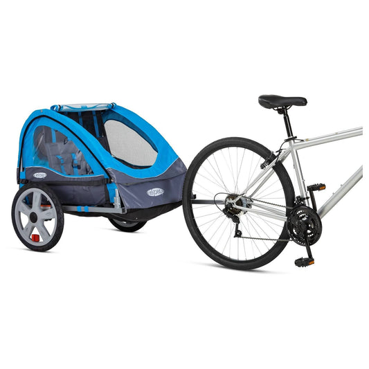 Take 2 Double Bike Trailer - Light Blue