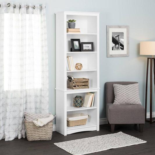 Tall Bookcase - White