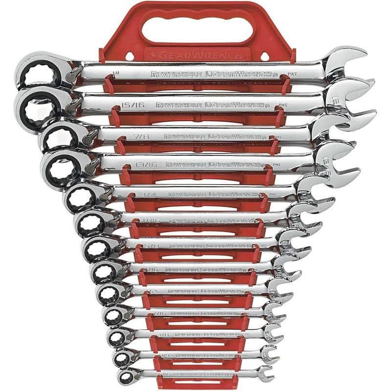 Tool Gwr9509n 13 Piece 12 Point Reversible Ratcheting Combination Sae Wrench Set