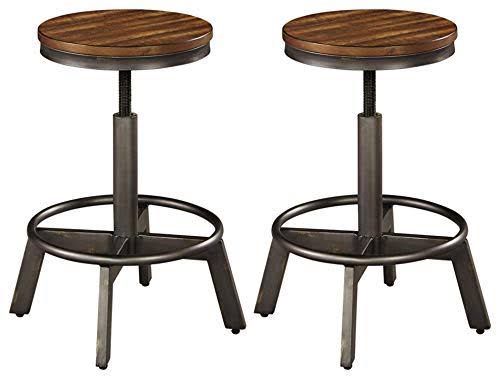 Torjin Bar Stool, Brown - 2 Count