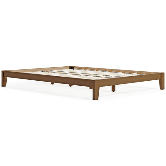 Tannally Queen Platform Bed, Light Brown