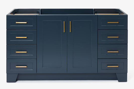 Taylor 60 In. W Vanity Cabinet Only In Midnight Blue