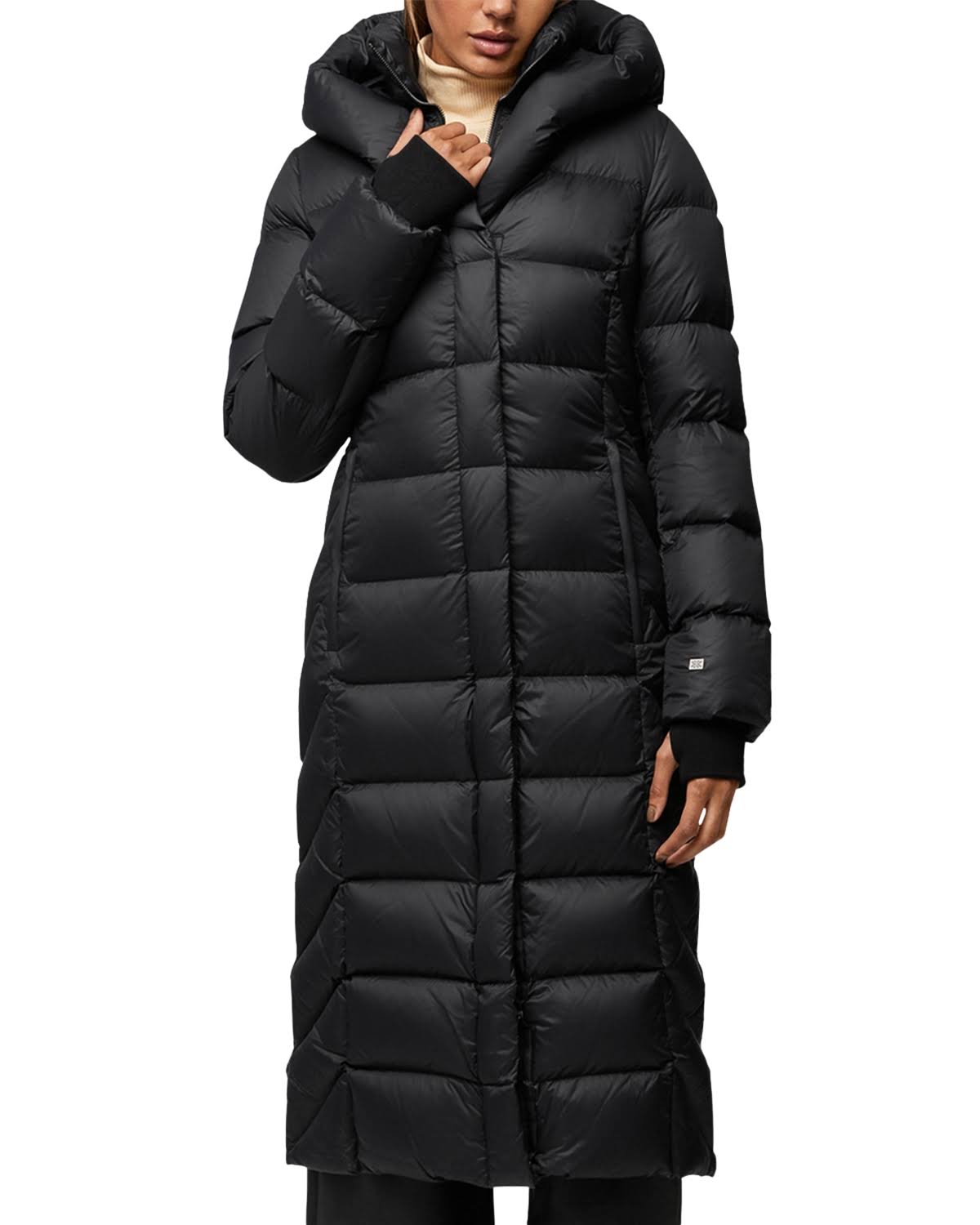 Talyse Long Puffer Coat Black