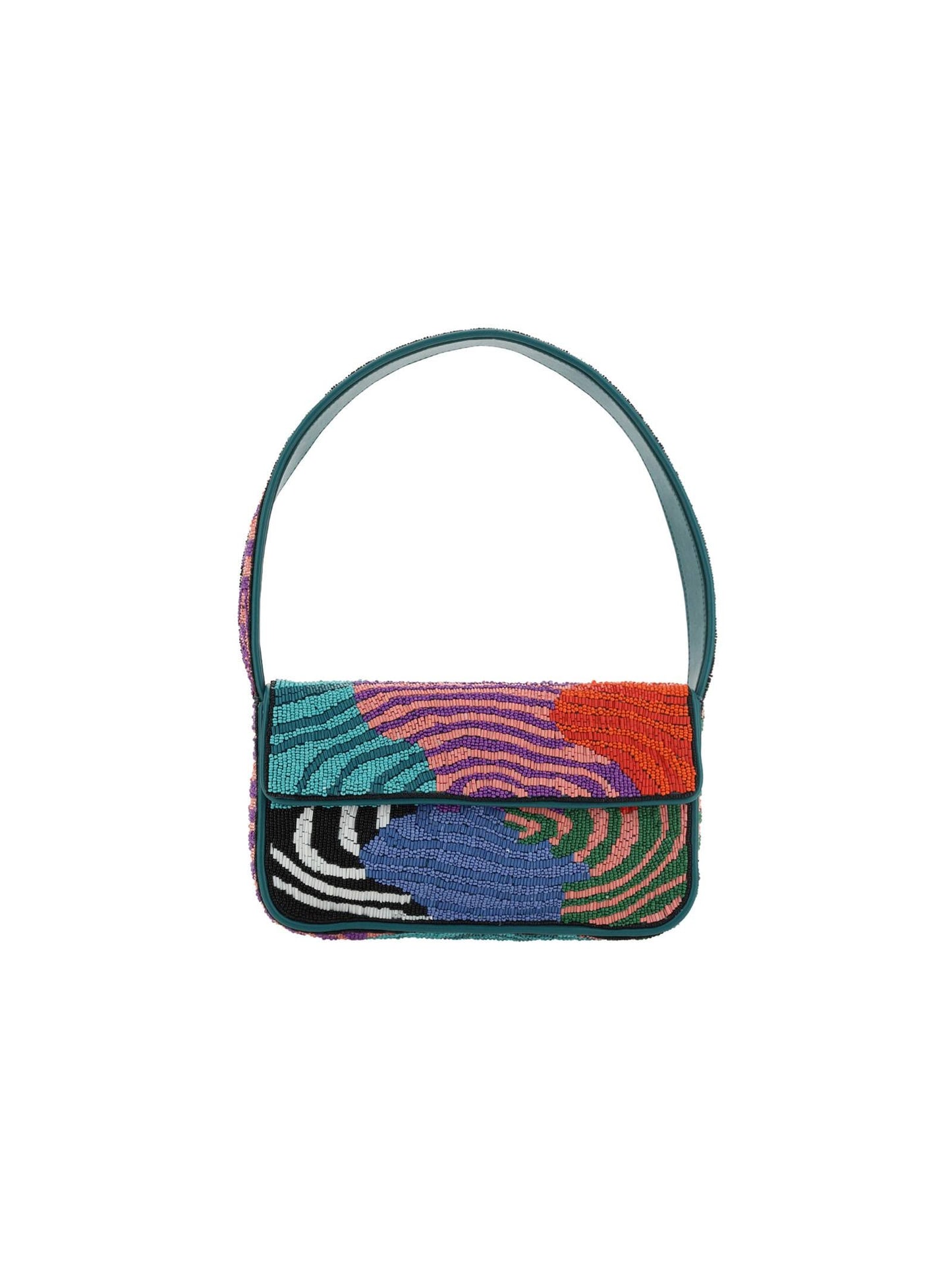 Tommy Beaded Shoulder Bag - Acid Swirl