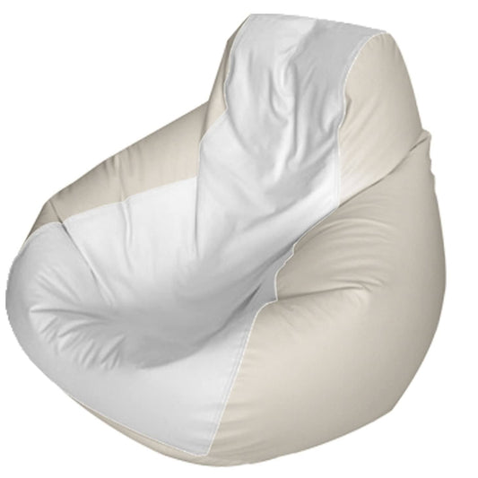 Teardrop Marine Beanbag, White/Beige, Medium