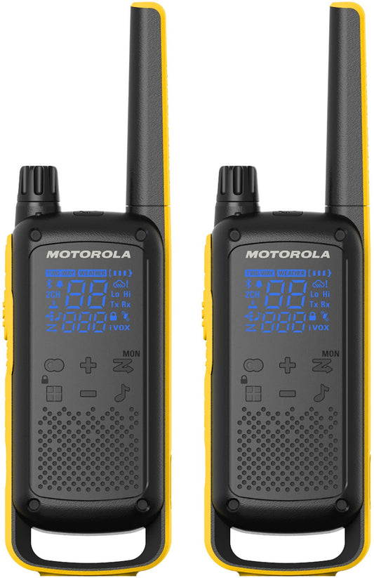 Talkabout T470 Two Way Radio 4-Pack Walkie Talkies Black/Yellow 22 Channels